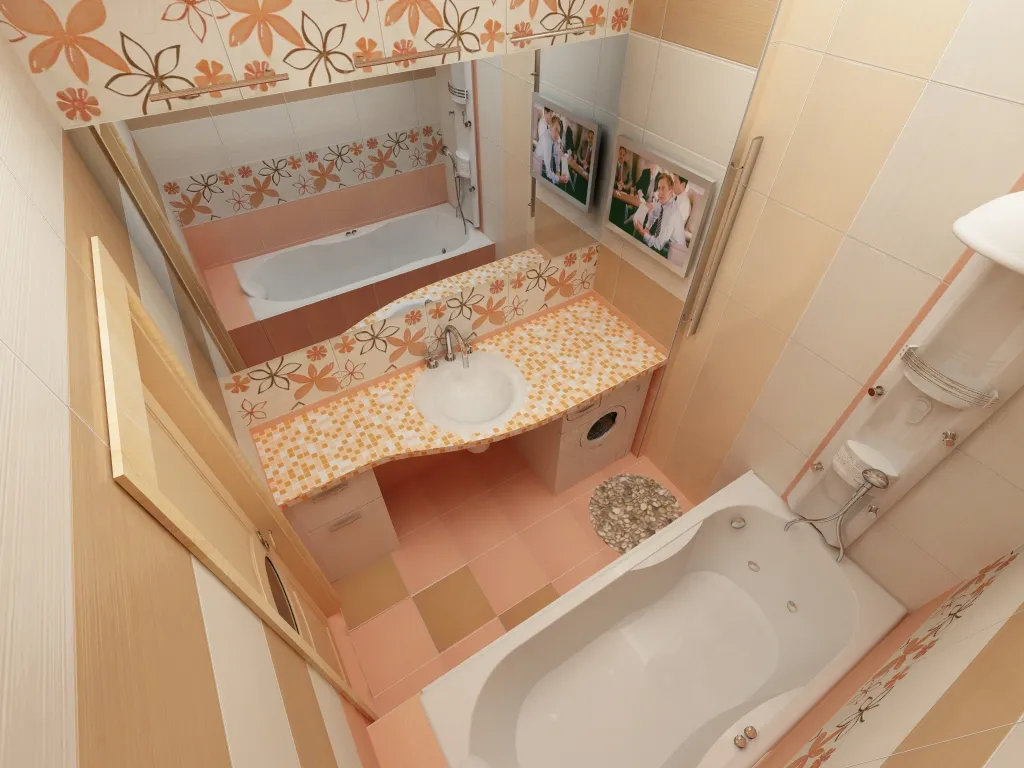Дизайн ванной без унитаза 4