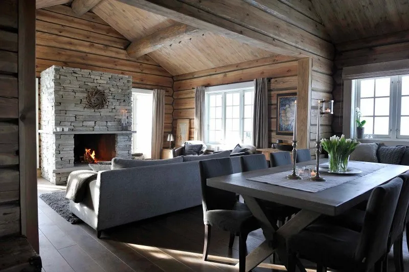 Дом в норвежском стиле интерьер