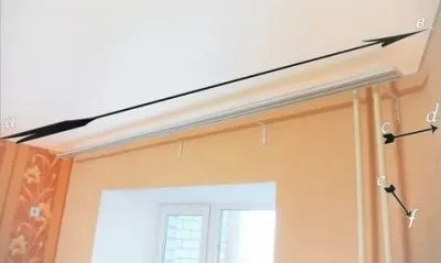 Как повесить карниз на потолок из бетона?
