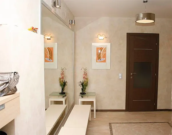 венецианская штукатурка для внутренней отделки стен в коридоре и прихожей фото дизайн