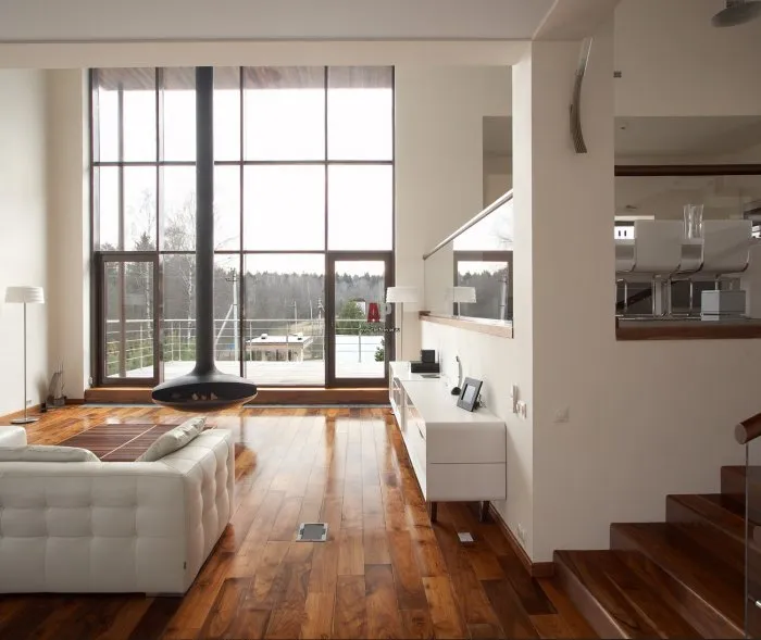 Двухуровневая квартира с панорамными окнами