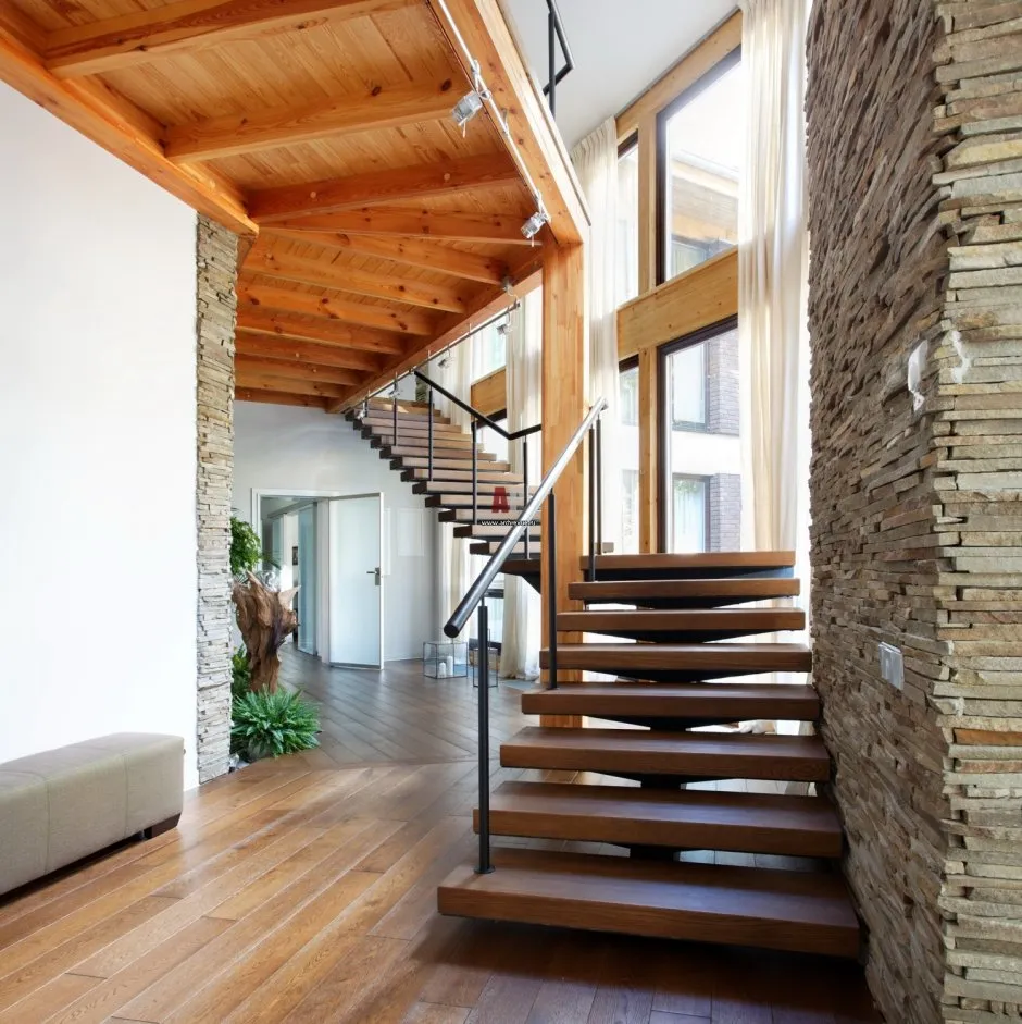 Современные лестницы в деревянном доме